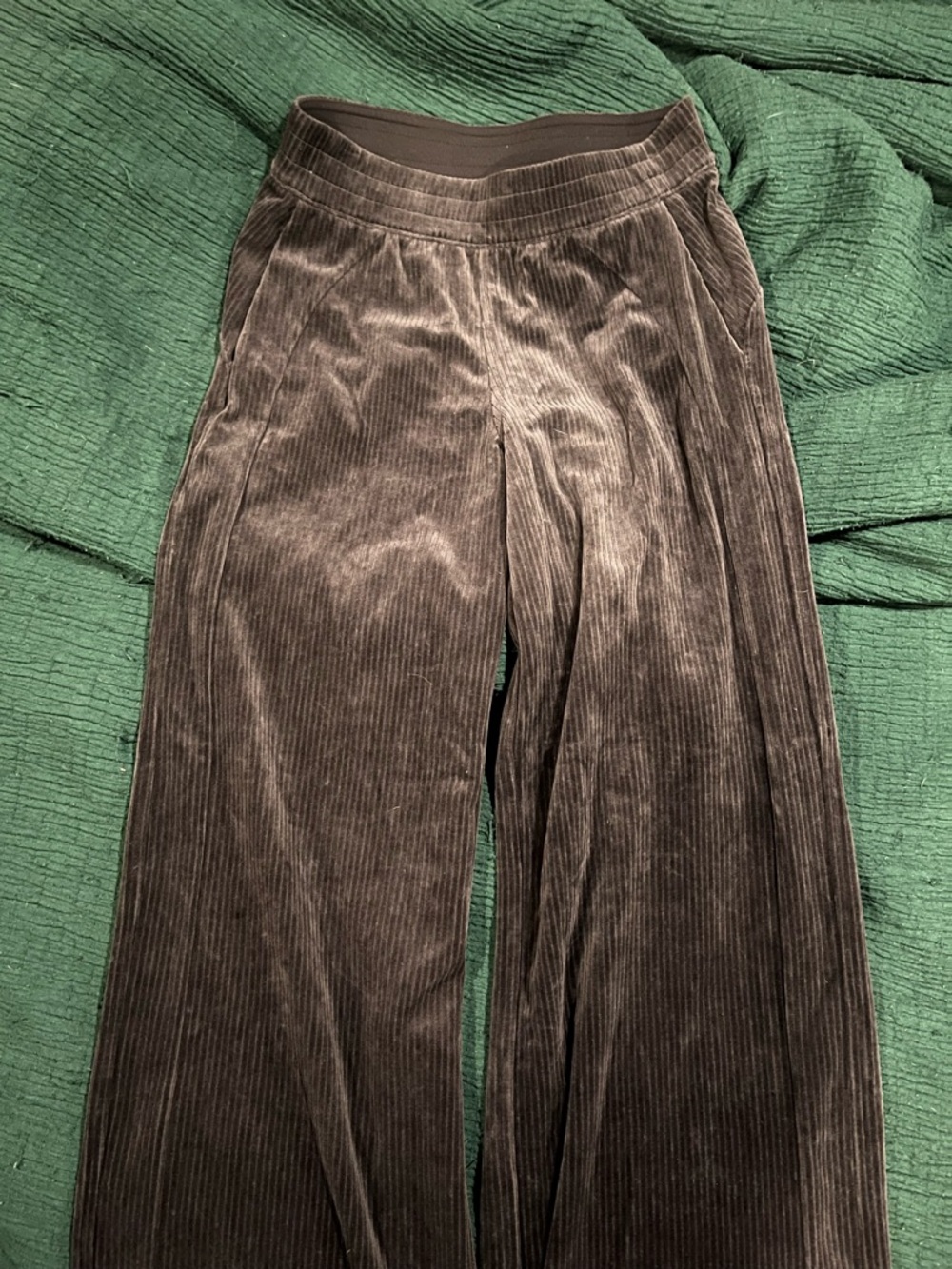 lululemon athletica Women’s Wide-Leg Corduroy Pull on Pants - Dark Gray